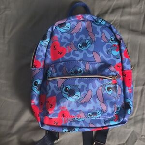 Disney Blue and Red Stitch Backpack